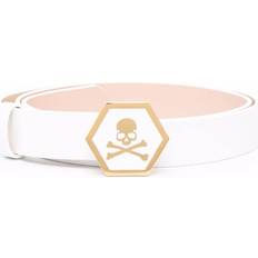 Nylon - Vrouw Riemen Philipp Plein Leather Hexagon Skull Buckle Belt