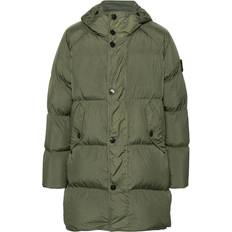 Stone Island Coats Stone Island Mens Musk Crinkle Reps Shell-down Jacket - Musk