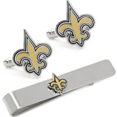 Cufflinks Inc Men's NFL New Orleans Saints and Tie Bar Gift Set, Black One Size