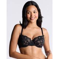 Boux Avenue Lana Plunge Bra Black Mix, Black, 34Dd, Women