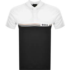 Netzgewebe Poloshirts BOSS Herren Poloshirt PARIQ Slim Fit schwarz