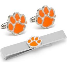 Cufflinks Inc Men's NCAA Clemson University Tigers & Tie Bar Gift Set, Orange One Size