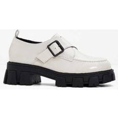 Buckle Loafers Bonprix Chunky Buckle Strap Loafers White