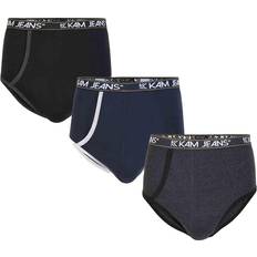 5XL - Briefs Men's Underwear Kam Mens Multi Pack Plain Briefs Big & Tall