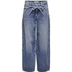 Only Gianna Mid Waist Barrel Jeans - Mid Blue