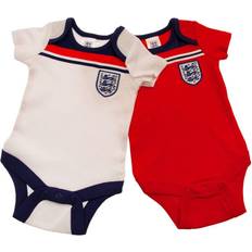 9-12 Months, White/Red/Blue England FA Baby Retro Bodysuit