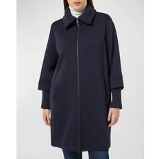 Coats Marina Rinaldi Plus Melfi Stand-Collar Jersey Coat MIDNIGHTBLUE X-Large