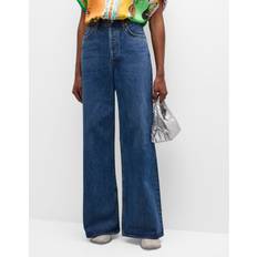 Agolde High Rise Wide Leg Jeans - Blue