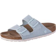 Birkenstock ARIZONA VEGAN CANVAS CANVAS GRÖN KLARO, Ljusgrön, smal