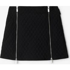 Nylon Skirts Burberry Quilted Nylon Mini Skirt Black