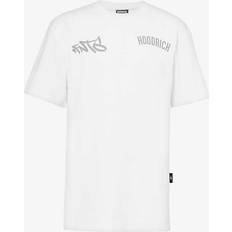 Hood T-shirts Hoodrich Mens White Shutter Logo-embroidered Cotton-jersey T-shirt WHITE