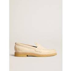 GOLDEN GOOSE Women Low Shoes GOLDEN GOOSE Jerry Loafer In Butter-white Leather, Woman