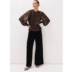 Bronze Blouses Phase Eight Zavia Metallic Foil Top, Bronze