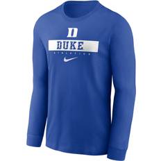 T-shirts Nike Men's Blue Devils Blue Dri-FIT Athletic Logo Long Sleeve T-Shirt