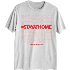 Airwaves Hybrid Men's Stay at Home Graphic T-Shirt White XXLarge