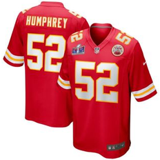 Game Jerseys Nike Men's Creed Humphrey Red Kansas City Chiefs Super Bowl Lviii Game Jersey Red