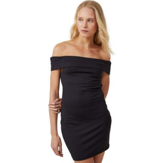 Women - XXXS Dresses Cotton On Women's Off Shoulder Luxe Mini Dress Black