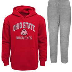 Children's Clothing Outerstuff Toddler Boys and Girls Scarlet, Gray Ohio State Buckeyes Play-By-Play Pullover Fleece Hoodie and Pants Set Scarlet, Gray Scarlet/Gray 3T