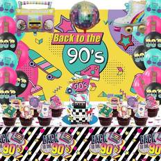 90s birthday party decorations，90s theme party decorations for adults set inc. 0.73 Pounds