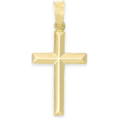 Macy's Charms & Pendants Macy's Tube Cross Pendant in 14k Gold No Color