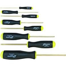 Bondhus Hex Allen Balldriver® Standard Length Screwdriver Set 8pcs .050 to 5/32 Protanium® High Torque Steel With Goldguard™ 14k Screwdriver