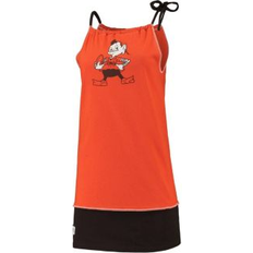 Refried Apparel Women's Orange Distressed Cleveland Browns Vintage-Like Tank Dress Orange