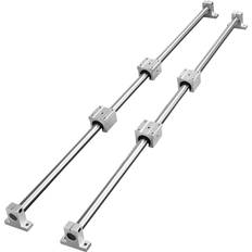 Linear Guide Rail Set, SFC16 1000mm, 2 PCS 39.4 in/1000 mm SFC16 Guide Rails 4 PCS SC16 Slide Blocks 4 PCS Rail Supports, Linear Rails and Bearings Kit for Automated Machines CNC DIY Project