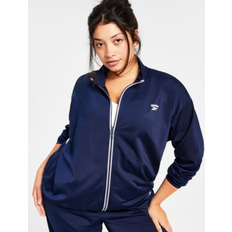 Reebok Outerwear Reebok Women's Logo Tricot Long-Sleeve Track Jacket, Macy's Exclusive Vector Navy