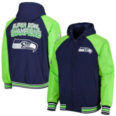 Dallas Cowboys Jackets & Sweaters G-III Sports by Carl Banks Men's College Navy Seattle Seahawks Defender Raglan Full-Zip Hoodie Varsity Jacket Navy