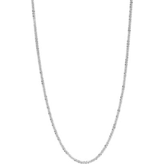 Macy's White Gold Necklaces Macy's Sparkle Chain Necklace 16" 1-1/2mm in 14K White Gold White Gold 16 inch