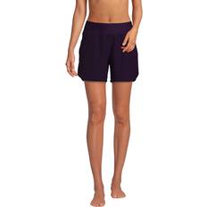 Lands' End Swimming Trunks Lands' End Womens Comfort Waist 5in Swim Short Panty BlackBerry Regular