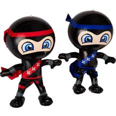 Red Inflatable Decorations Rhode Island Novelty Set of 2 Inflatable 24" NINJAS/PARTY Decorations/INFLATES/Toys/Red/Blue/DECOR