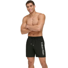 Calvin Klein Swimwear Calvin Klein Men's Core Logo-Print 7" Volley Swim Trunks, Created For Macy's Black