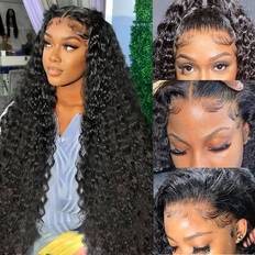 Hair Products Kdmidun 13x6 Deep Wave Lace Front Wigs Human Hair Pre 13x6