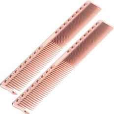Silver Hair Combs Chef Pomodoro 2pcs Stainless Steel Hair Comb Rose Gold
