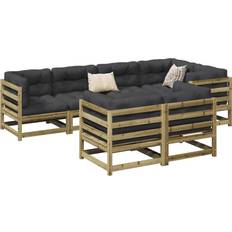 vidaXL 7 Garden Outdoor Lounge Set