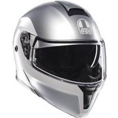 AGV Street Modular Graphic Motorcycle Helmet Levico Matt Double Light Grey 56cm Grey