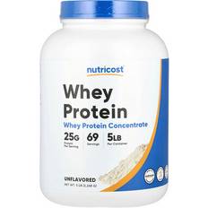 Vitamins & Supplements Nutricost Whey Protein Concentrate Powder Unflavored 5