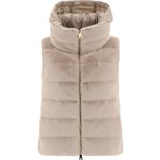 Coats Hernö Faux Fur Sleeve Coat