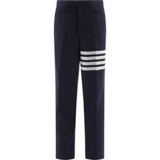 Cashmere - Men Trousers & Shorts Thom Browne 4-Bar Trousers Blu-Uomo - Blue