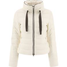 Seta Giubbotti Hernö Herno-Cashmere Silk Down Jacket - Bianco