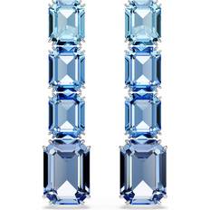 Blauw Oorbellen Swarovski Millenia Silver Coloured Ear Studs - Blauw