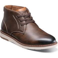 Florsheim Shoes Vibe Jr. Kids Plain Toe Chukka Boot Brown CH Little Kid