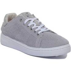 Mustang Shoes Mustang Sold by: Britsh Brands, 1321-301 Women Low Top Lace Up Mesh Sneakers In Silver