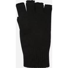 Mountain warehouse Unisex Adult Knitted Fingerless Gloves Black ONE