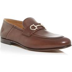 Pelle Sintetica Mocassini Ferragamo Ginmvit Corsaro Step Down Bit Loafers - Men's