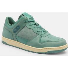 Coach Blue Sneakers Coach C201 Sneaker In Signature Canvas Jacquard Aquamarine