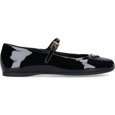 Prada Women Ballerinas Prada Logo Plaque Patent Ballerina Flats