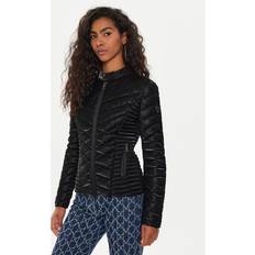 Guess Mujer Chaquetas Guess Lederjacke W4YL06 KCBV0 Schwarz Regular Fit