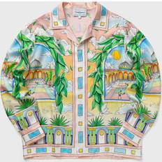 Silk Clothing Casablanca Mens Paysage Ideal Graphic-print Regular-fit Silk Shirt